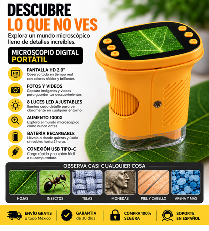 Rechargeable Portable Digital Microscope