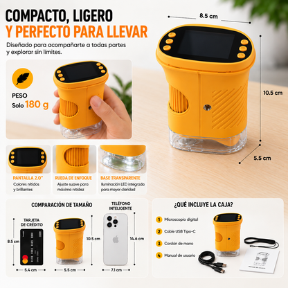 Rechargeable Portable Digital Microscope